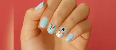 Luce unas hermosas uñas con este diseño de muñeco de nieve para Navidad Luce unas hermosas uñas con este diseño de muñeco de nieve para Navidad