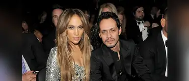 Jennifer López y Marc Anthony posando serios para la foto. Jennifer López y Marc Anthony posando serios para la foto.