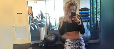 Khloé Kardashian presume en las redes sociales sus abdominales bien marcados. Khloé Kardashian presume en las redes sociales sus abdominales bien marcados.