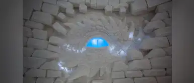 El ojo del dragón presente en una de las salas principales del establecimiento. El ojo del dragón presente en una de las salas principales del establecimiento.