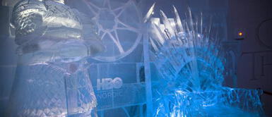 El Trono de Hierro en el hotel SnowVillage. El Trono de Hierro en el hotel SnowVillage.