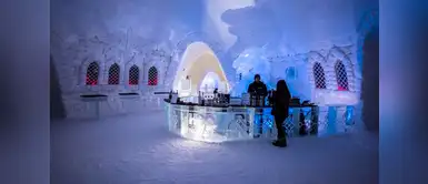 El gélido bar del hotel finlandés de 'Juego de Tronos'. El gélido bar del hotel finlandés de 'Juego de Tronos'.