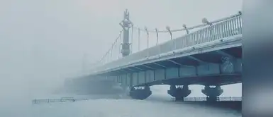 Así luce la ciudad tras el frío extremo. Así luce la ciudad tras el frío extremo.