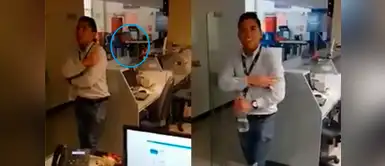 Trabajadores de un banco entran en pánico al grabar a una niña fantasma en sus oficinas Trabajadores de un banco entran en pánico al grabar a una niña fantasma en sus oficinas