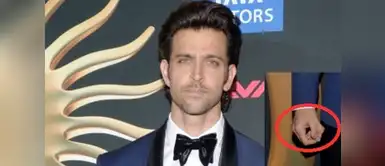 Hritik Roshan, el actor de Bollywood tiene dos pulgares en la mano derecha. Hritik Roshan, el actor de Bollywood tiene dos pulgares en la mano derecha.
