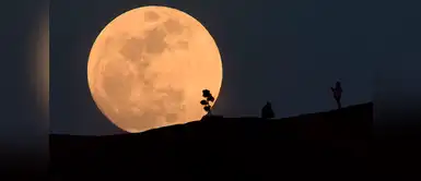 La superluna desde el parque Griffith en Los Ángeles. Créditos: ROBYN BECK (AFP) La superluna desde el parque Griffith en Los Ángeles. Créditos: ROBYN BECK (AFP)