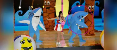 Tiburón que se robó el show en la presentación de Katy Perry en Super Bowl rompió su silencio Tiburón que se robó el show en la presentación de Katy Perry en Super Bowl rompió su silencio