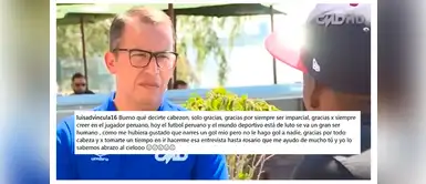 Luis Advincula se pronunció a través de su Instagram. 'El rayo' recordó con una foto la entrevista que tuvo con Daniel Peredo. Luis Advincula se pronunció a través de su Instagram. 'El rayo' recordó con una foto la entrevista que tuvo con Daniel Peredo.