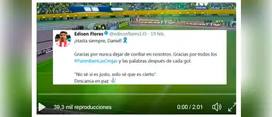 Edison Flores compartió un video con una de las narraciones de Daniel Peredo Edison Flores compartió un video con una de las narraciones de Daniel Peredo