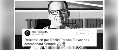 Raúl Ruidíaz publico en su Twitter una foto de Daniel Peredo y lo acompaño con un pequeño mensaje. Raúl Ruidíaz publico en su Twitter una foto de Daniel Peredo y lo acompaño con un pequeño mensaje.