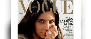 Kim Kardashian posó sin maquillaje para la revista Vogue Kim Kardashian posó sin maquillaje para la revista Vogue