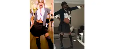 Luce como toda una colegiala Luce como toda una colegiala