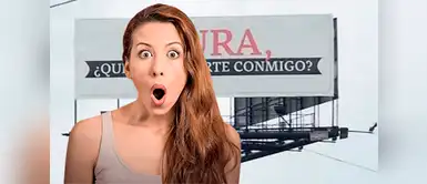 Aparece panel publicitario con singular propuesta de matrimonio Aparece panel publicitario con singular propuesta de matrimonio