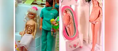 La Barbie embarazada lucía un poco grotesca. La Barbie embarazada lucía un poco grotesca.