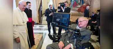 Stephen Hawking en el Vaticano el 28 de noviembre de 2016 Stephen Hawking en el Vaticano el 28 de noviembre de 2016