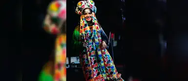 Björk: Se caracteriza por tener un estilo fuera de lo común y su look siempre da que hablar. Es inevitable. Este es uno de los vestidos que utilizó en Nueva Zelanda para presentarse en el Big Day Out de 2008. Björk: Se caracteriza por tener un estilo fuera de lo común y su look siempre da que hablar. Es inevitable. Este es uno de los vestidos que utilizó en Nueva Zelanda para presentarse en el Big Day Out de 2008.