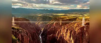 El puente Royal Gorge, en Colorado El puente Royal Gorge, en Colorado