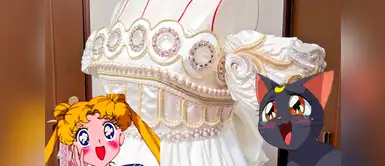 Mira el hermoso vestido inspirado en Sailor Moon. Sailor Moon: Fan diseña el vestido de Serena para el matrimonio de su mejor amiga