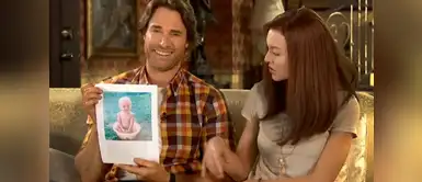 La actriz Angelique Boyer explicó que solo se trató de una travesura de niña. / Fuente: Youtube Angelique Boyer nunca tuvo labio leporino y este video lo comprueba