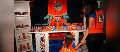 Esta fiesta infantil es hermosa. Niña pidió a sus padres una fiesta temática de Dragon Ball, el resultado fue asombroso
