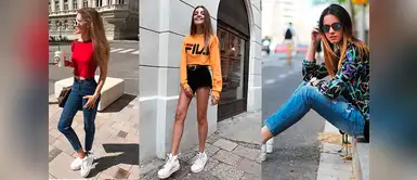 Combina tus zapatillas blancas con blusas de colores Combina tus zapatillas blancas con blusas de colores