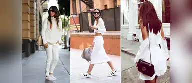 Con un look total white, lucirás regia Con un look total white, lucirás regia