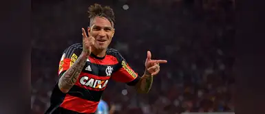Guerrero en su actual club Flamengo Guerrero en su actual club Flamengo