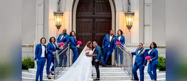 Las damitas llegaron con terno a esta boda Las damas de honor llegaron con terno a esta boda y dejaron asombrados a todos