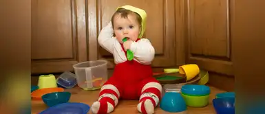 Bebé protagoniza divertido "escape" junto a dos peculiares cómplices Bebé protagoniza divertido "escape" junto a dos peculiares cómplices