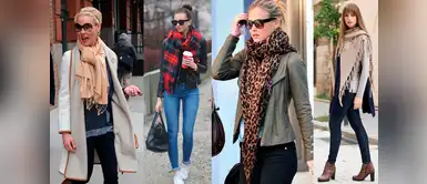 Cinco estilos de usar la pashmina Cinco divertidas formas de doblar tus pashminas en invierno