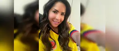 Mira como la actriz de "Sin senos sí hay paraíso" alienta a sus selección Carmen Villalobos demuestra su afición por el fútbol dominando así el balón