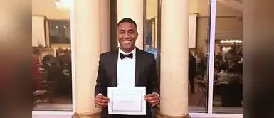 Christian Stanley en su graduación Christian Stanley en su graduación