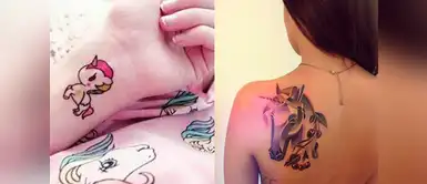 Estos tatuajes son para verdaderas amantes de los unicornios Cinco tatuajes que toda amante de los unicornios querrá tener en su piel