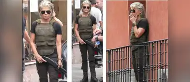 Linda Hamilton en Madrid filmando "Terminator Reboot" Linda Hamilton en Madrid filmando "Terminator Reboot"