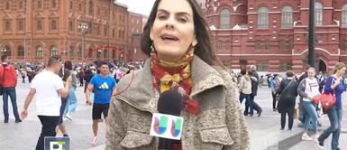 Periodista denunció un nuevo caso de acoso sexual en Mundial Rusia 2018. (Foto: Captura Univisión) Periodista de Univisión denuncia que sujeto intentó tocar sus partes íntimas durante transmisión