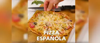 Deliciosa pizza española Deliciosa pizza española