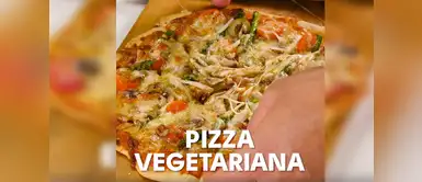 Sencilla y rica pizza vegetariana Sencilla y rica pizza vegetariana