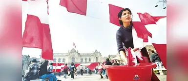 Lavado de banderas Fiestas Patrias: El lavado de la bandera