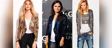 Cinco outfits que te animaran a usar lentejuelas Cinco outfits que te animarán a usar casaca con lentejuelas sin verte recargada
