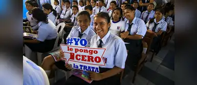 Campaña de prevención contra la trata de personas llegó a las zonas de ato riesgo Campaña contra la trata de personas llegó a más de 19 mil adolescentes que se encuentran en zonas de alto riesgo