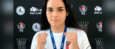 Arena Castro (Foto: Difusión) Peruana se coronó campeona Mundial Juvenil de Muay Thai
