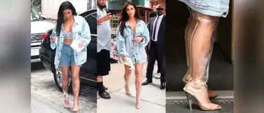 Zapatos de plástico (Foto: Redes Sociales) Especialista afirma que zapatos de plástico de Kim Kardashian son dañinos para la salud