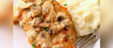 ¿Cómo se prepara el pollo en salsa de champiñones? Prepara este delicioso pollo en salsa de champiñones