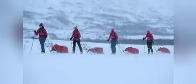Primer grupo conformado solo por mujeres logró cruzar la Antártida Primer grupo conformado solo por mujeres cruzó la Antártida