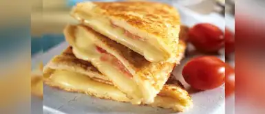 ¿Cómo se preparan los crepes de jamón y queso hecho en una sanguchera? Desayuna un delicioso crepe de jamón y queso hecho en una sanguchera