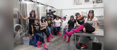 Pink Boots Society es el eje de un verdadero movimiento femenino que ha tenido gran éxito en Norteamérica. Maestras cerveceras en botas rosas