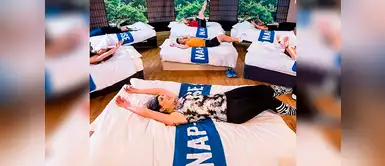 Gimnasio crea "clase de siesta" como rutina de ejercicios para padres Gimnasio crea "clase de siesta" como rutina de ejercicios para padres