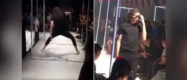 Modelo supera impasse en la pasarela con divertida improvisación Modelo supera impasse en la pasarela con divertida improvisación