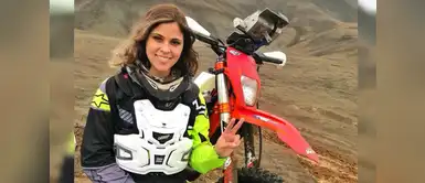 Gianna Velarde, la primera peruana en correr el Dakar en moto Gianna Velarde, la primera peruana en correr el Dakar en moto