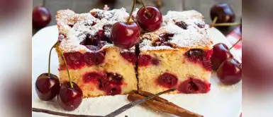 Saborea un delicioso pastel de cerezas y frambuesas Saborea un delicioso pastel de cerezas y frambuesas